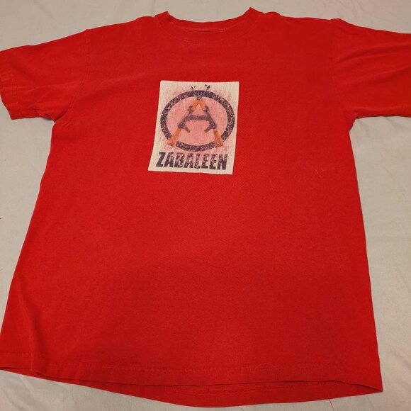 Cheetah Zabaleen Shirt Mens Medium 100% Cotton Red Tee Pullover Top - Picture 1 of 8